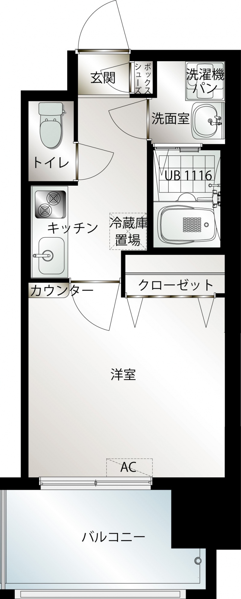 エンクレスト博多駅前Ⅲ １１０７号室