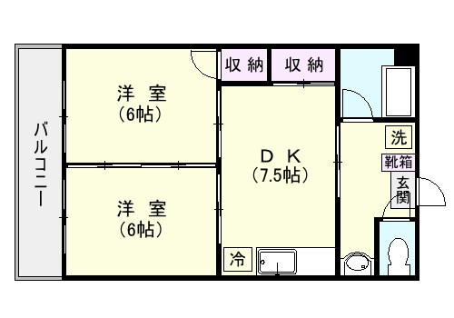 ＳＫコーポ原良 ２０６号室