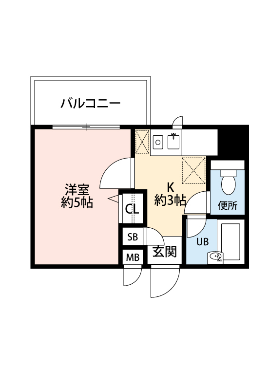 メゾン・ド・唐人 ４０２号室