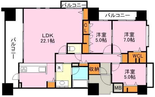 プレミスト照国 １１０１号室