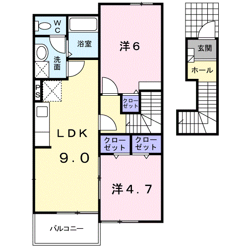 グラースメゾン泗水Ｂ ２０３号室