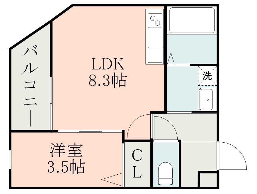 ＬｉｎｋＣｒｅｓｔ谷山電停南 ２０３号室