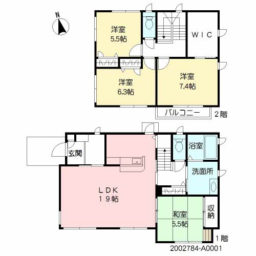 八景水谷２丁目貸家 １号室