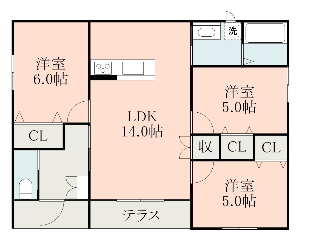 （仮）梅原貸家 Ａ号室