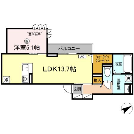 （仮）ＤーＲＯＯＭ南庄６丁目 ２０１号室